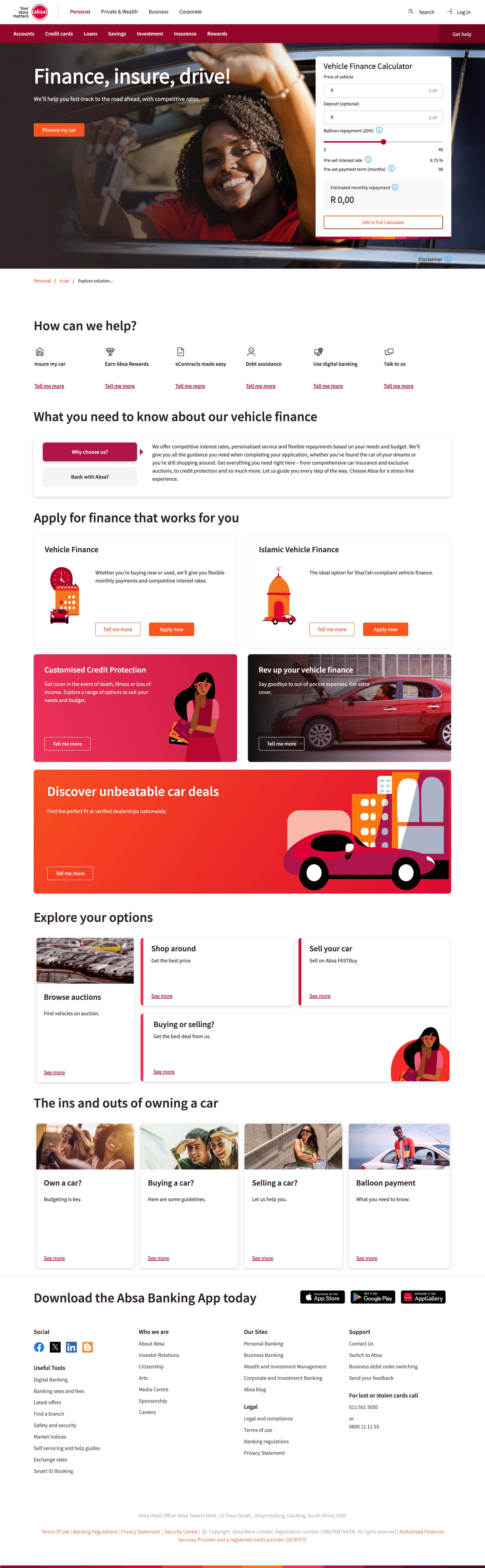 Vehicle finance