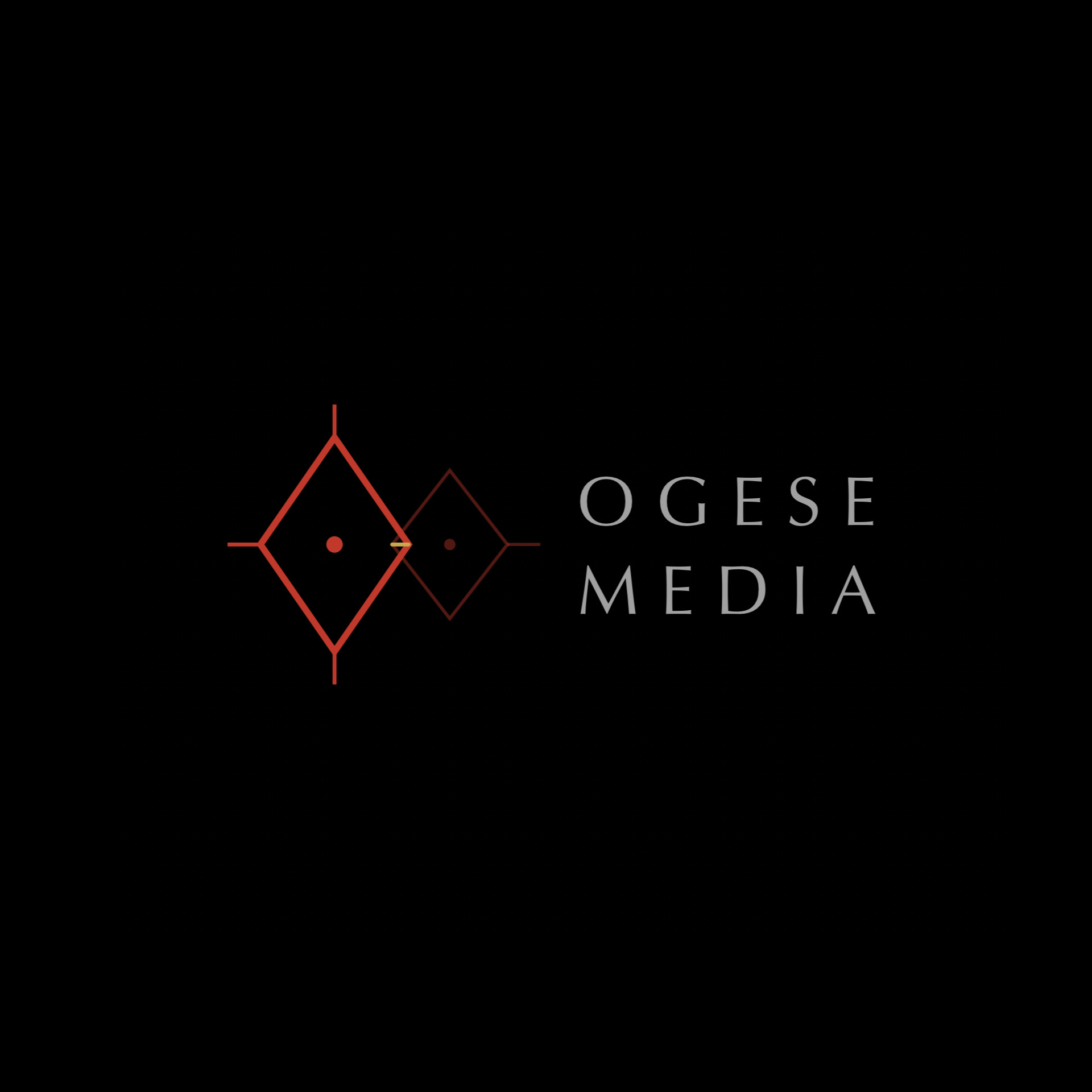 The Ogese Media sub-brand mark inflecting the parent lineage.